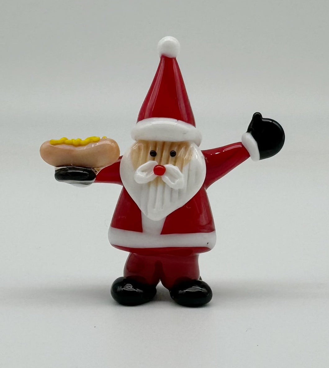 Weihnachtsmann mit Hotdog (sc3131)